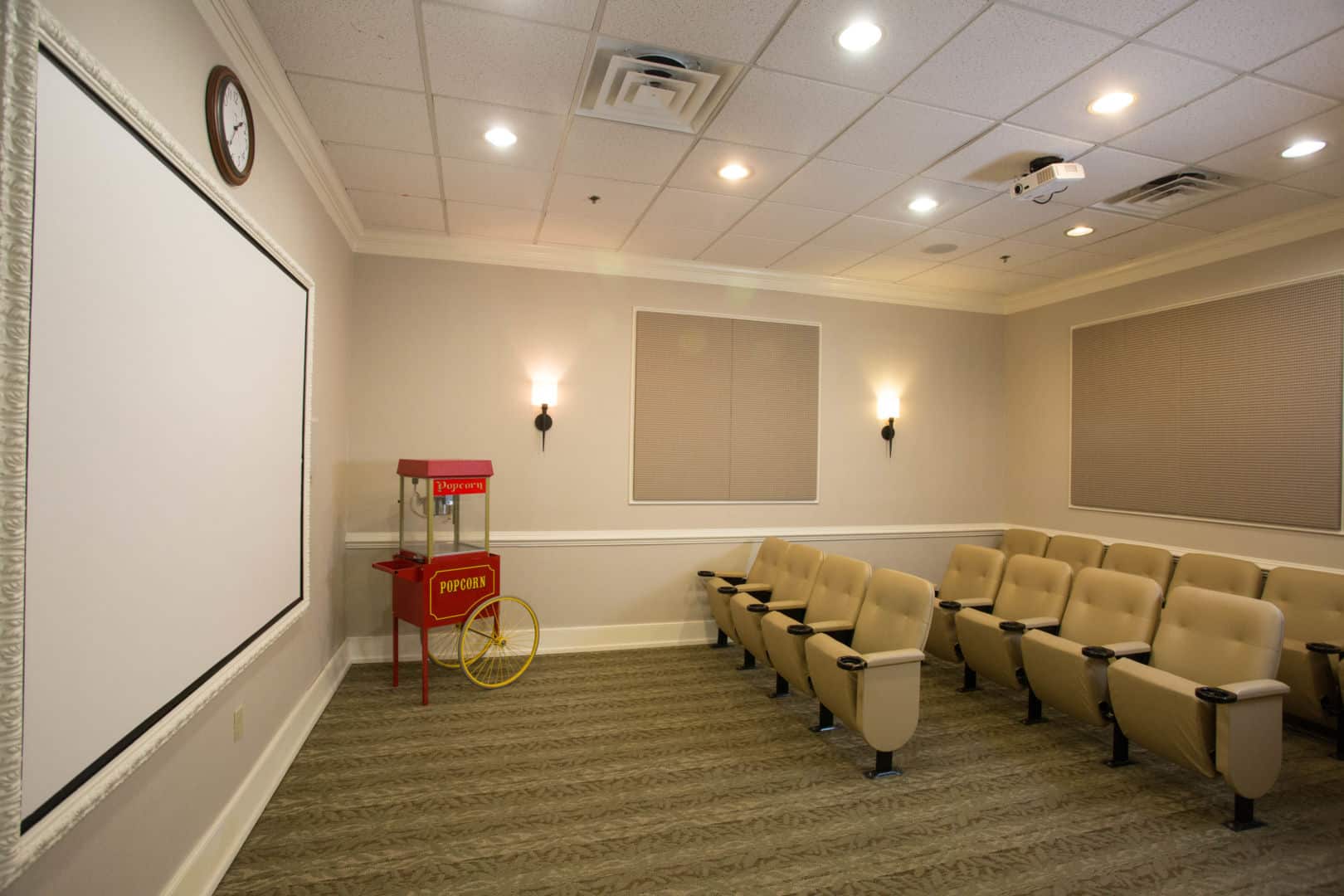 CareOne at Moorestown-Interior, movie room