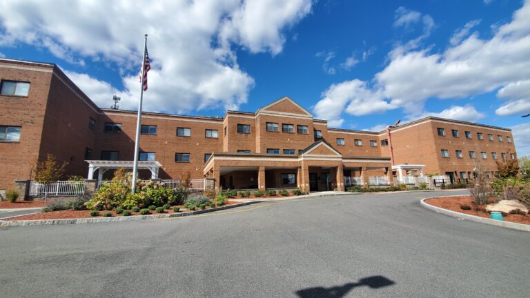 Outside of CareOne at Randolph, a Randolph skilled nursing and rehabilitation center.