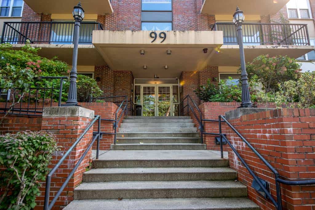 CareOne at Brookline-Exterior, entrance