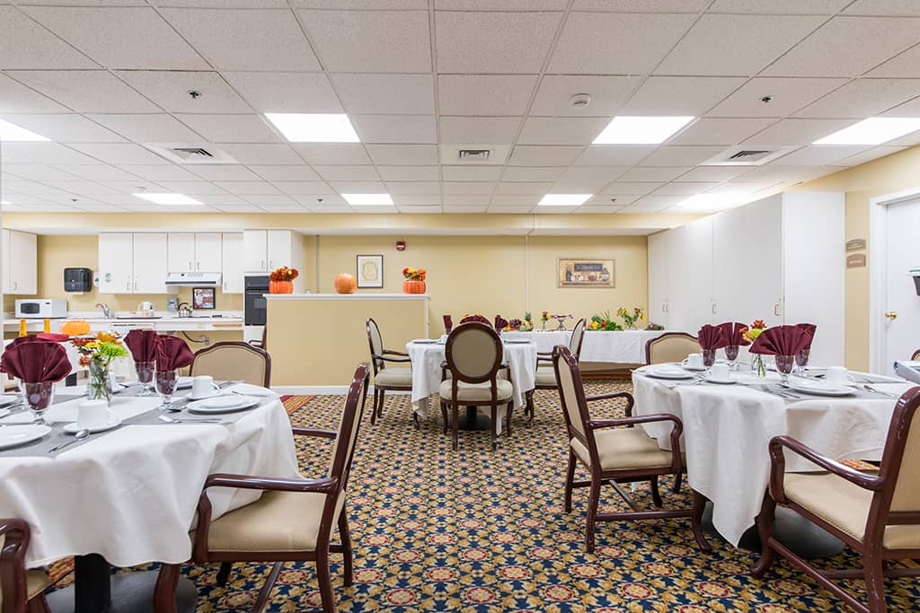 CareOne at Brookline-Interior, dining room