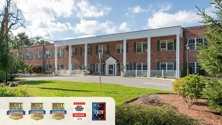 Outside of CareOne at Newton, a Newton rehabilitation center