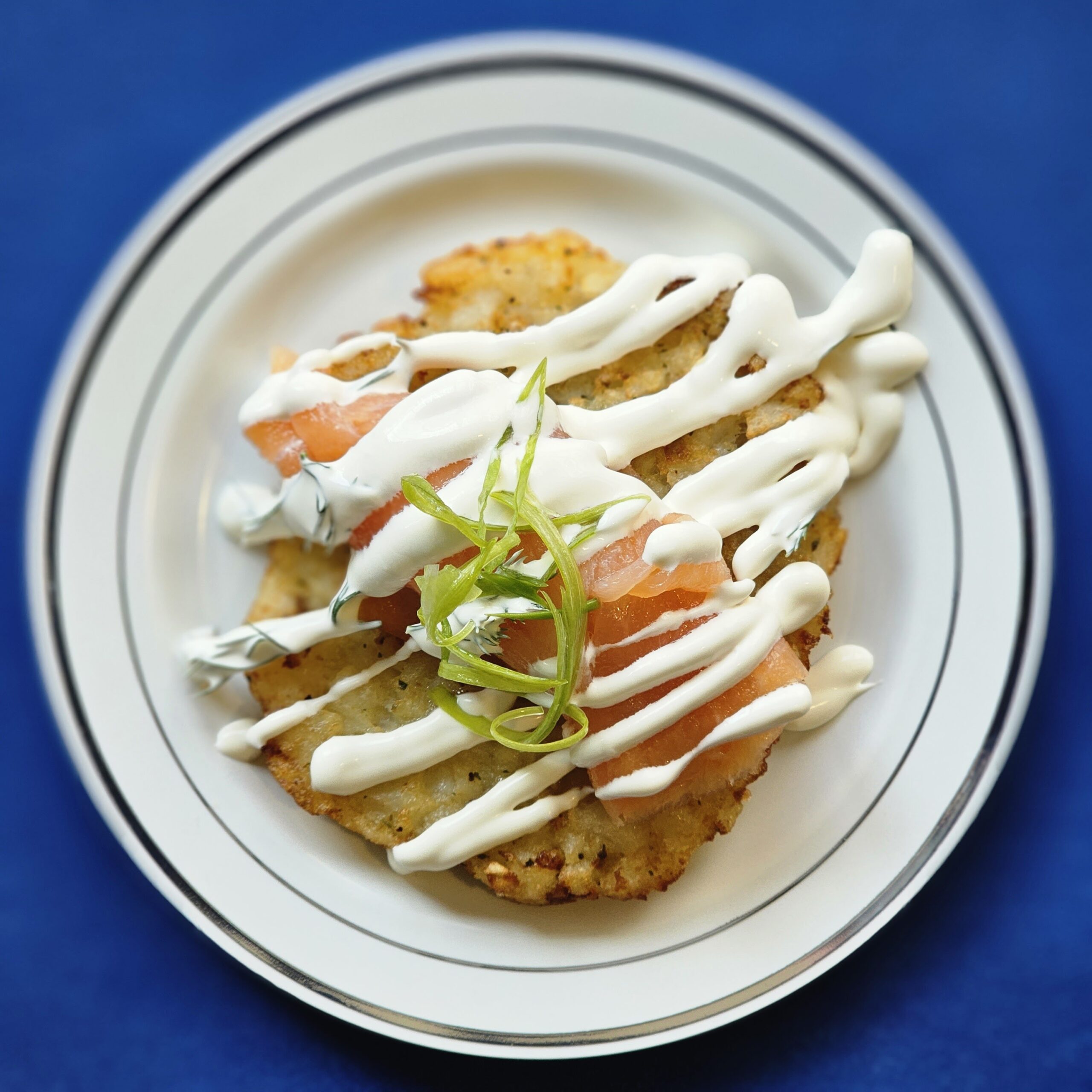 Close up of plated meal