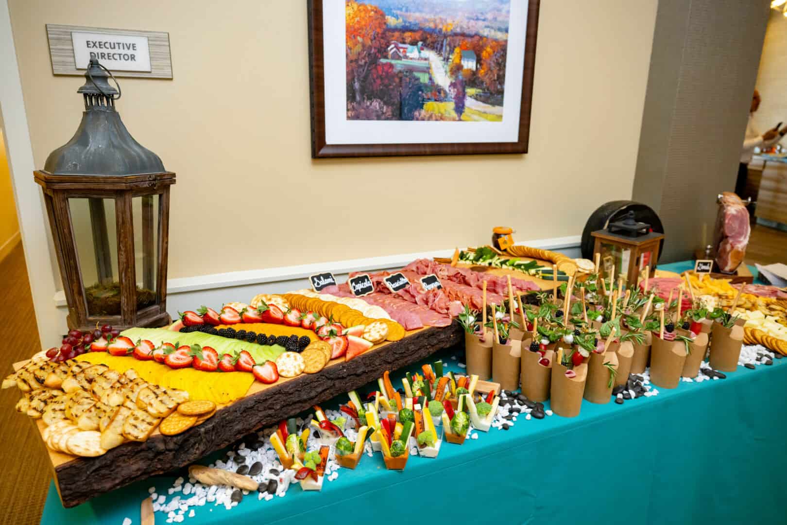 CareOne at Sharon-Grand Opening-Food table