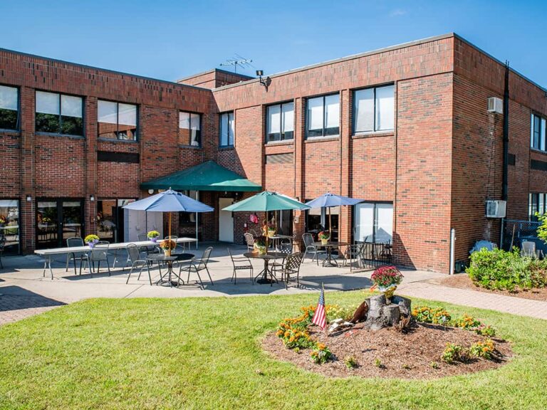 CareOne at Lowell-Exterior, outdoor seating