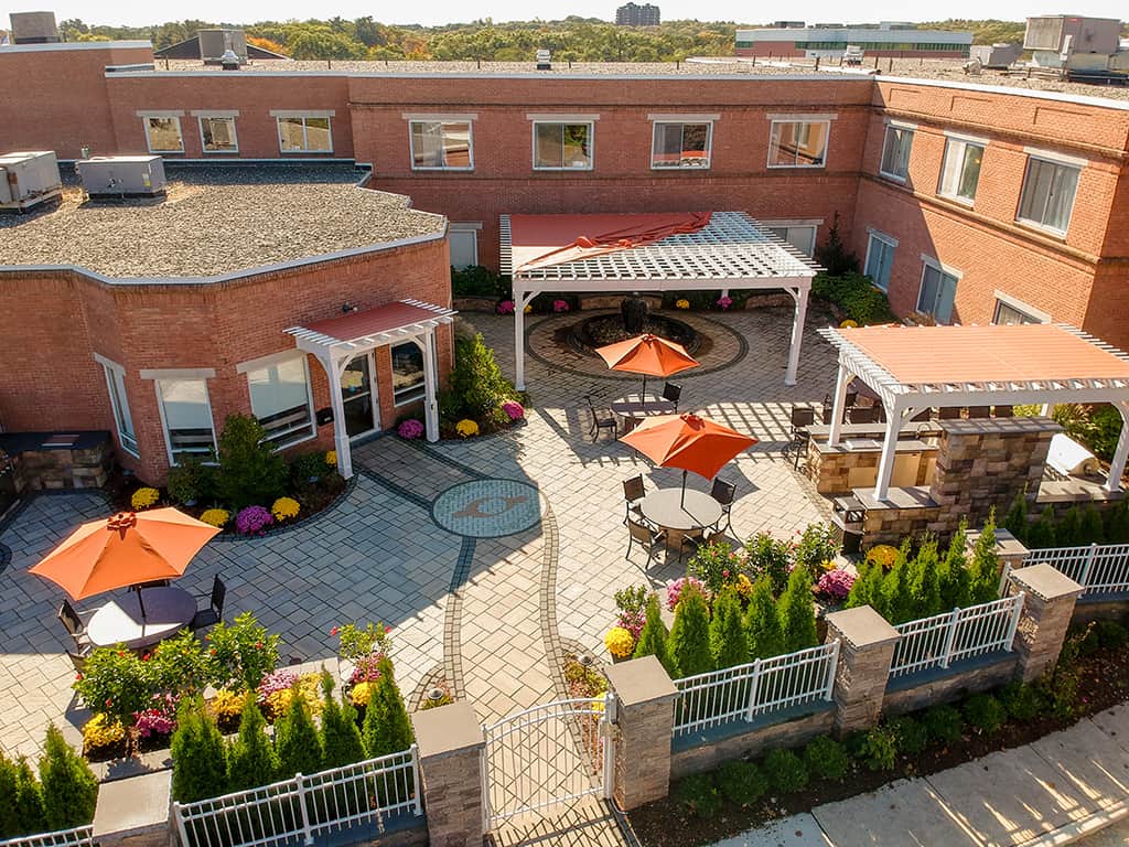 CareOne at Weymouth-Exterior, courtyard