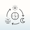 Cycle of the day and night