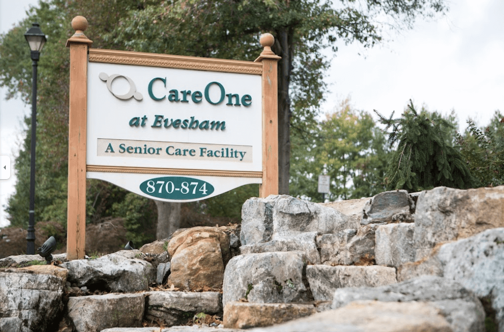 CareOne at Evesham Assisted Living exterior sign